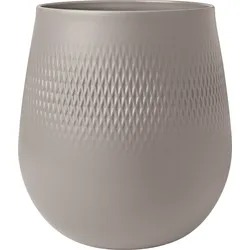 Carre Manufacture Collier Taupe Vase 23 cm