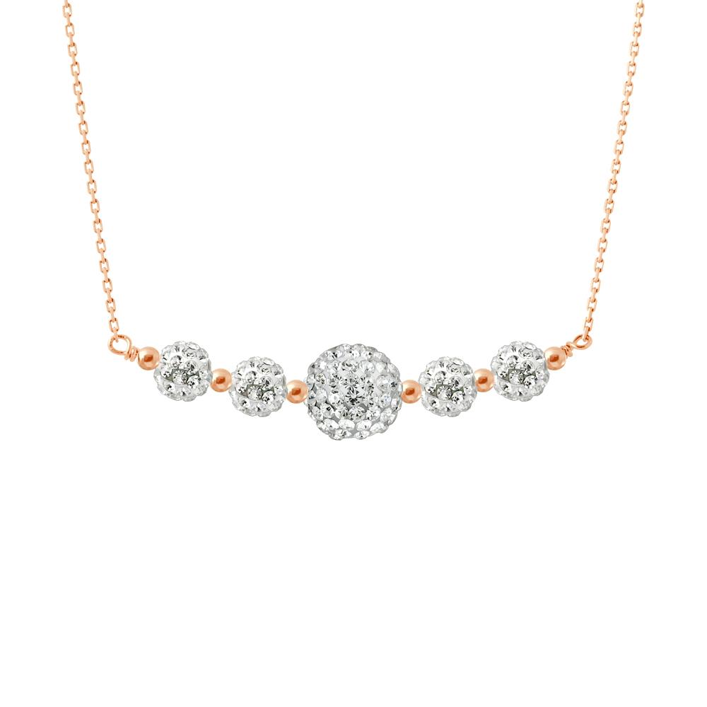 Crystal Necklace Preciosa White Silver 925