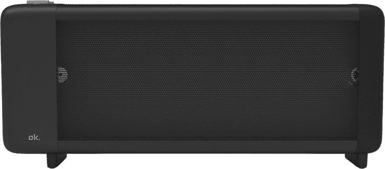 Calefactor portátil - ok. OMIH 15221 B, 1500W, 2 Niveles de calor, 230V, 50-60Hz, Termostato ajustable, Negro