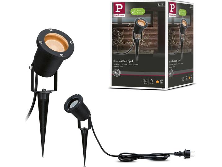 Paulmann LED Gartenstrahler Goldlicht insektenfreundlich