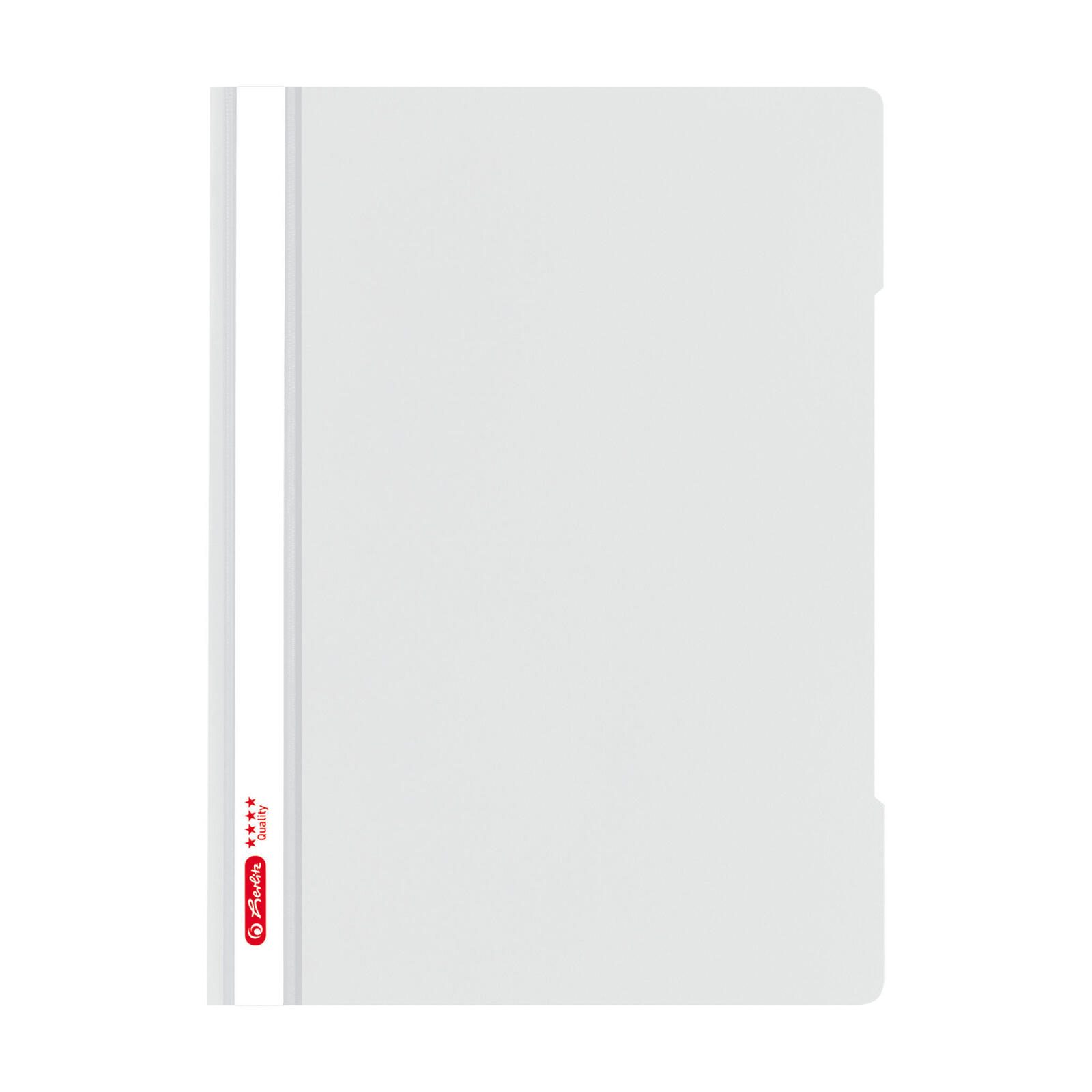 herlitz Schnellhefter Quality DIN A4 Kunststoff grau 400194454