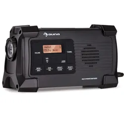 Patagonia DAB+ Outdoor-Radio DAB / DAB+ / FM Kurbelaufladung USB   SOS-Alarm wasserdicht Schwarz