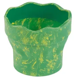 Faber-Castell (Schule) Wasserbecher »Clic&Go« grün marble grün