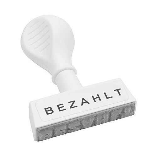 WEDO Textstempel "Bezahlt"