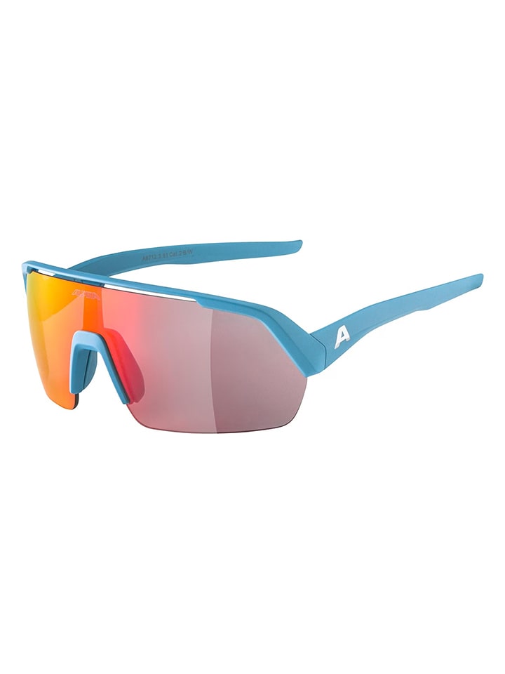 Alpina Unisex-Sportbrille "Turbo HR" in Hellblau/ Rot - onesize