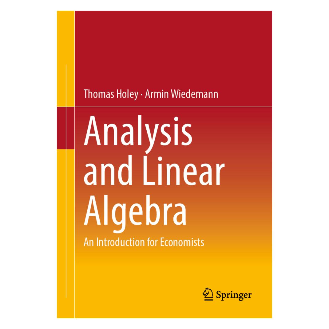 Springer Analysis and Linear Algebra (Englisch, Softcover, Armin Wiedemann, Thomas Holey) (56892178)