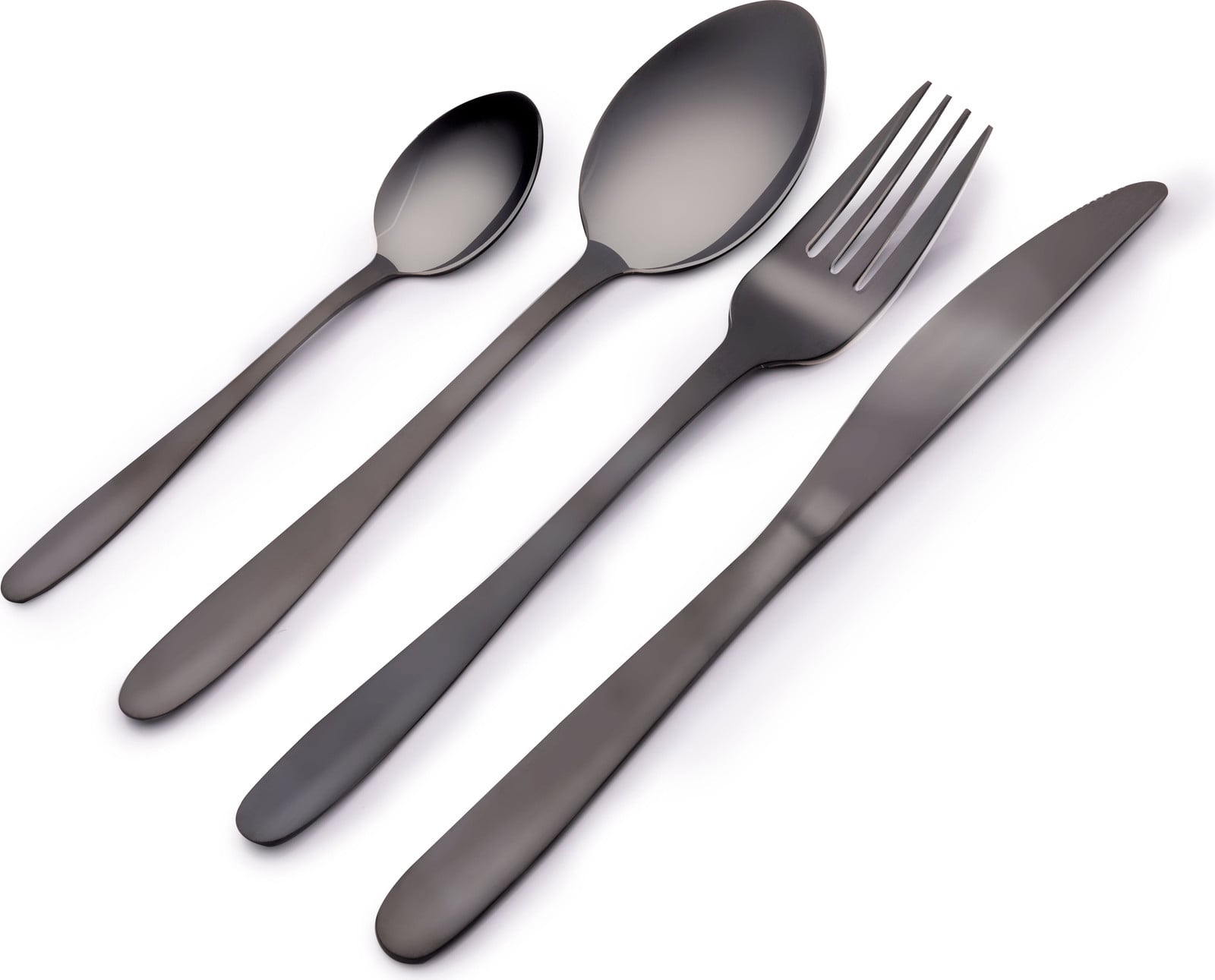 Alpina Design bestekset, 16-delig, roestvrij staal, zwart
