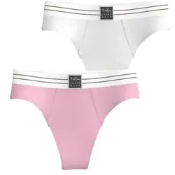 Björn Borg 2P Original Thongs Rosa/Weiß Ökologische Baumwolle Small Damen