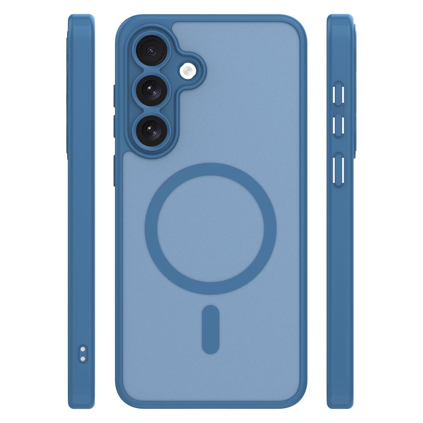 OEM Mag Matt-Hülle für Google Pixel 10 / 10 Pro, dunkelblau, mit grossem Loch (Google Pixel 10, Google Pixel 10 Pro) (72085411)