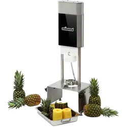 Mizumo Profi-Ananasschäler elektrisch EASY-PEEL aus Edelstahl, automatisch, Code 754