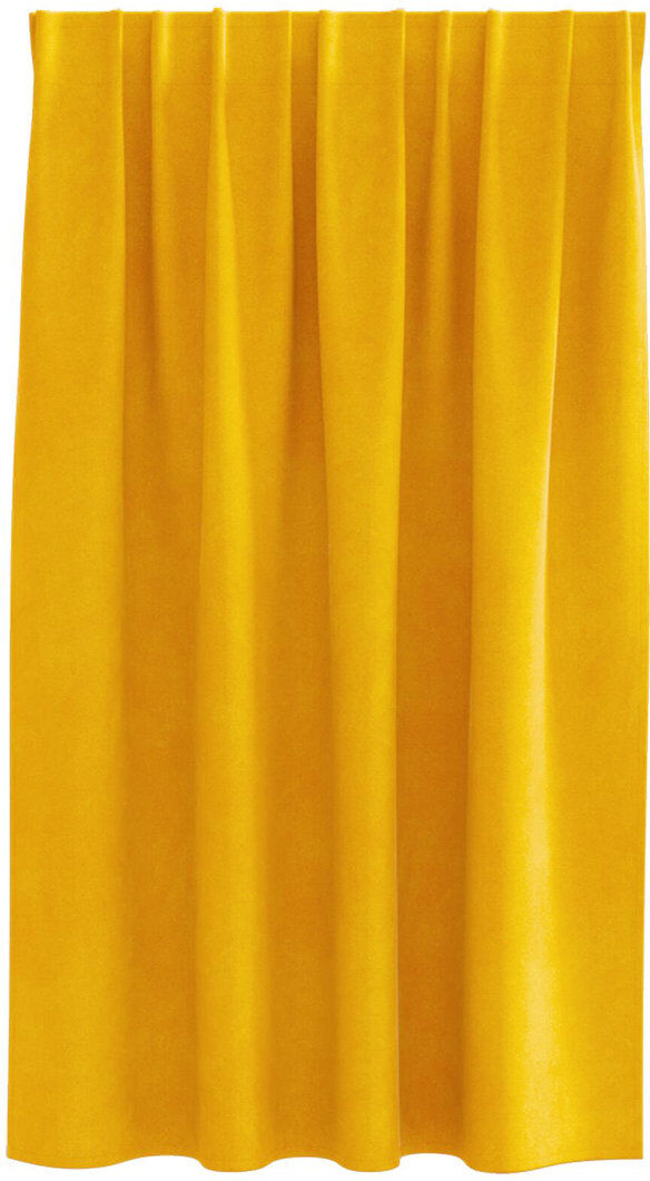 17 Stories Curtains Polyester 140Cm Sound-Absorbing Mustard 140cm Width x 140cm Drop