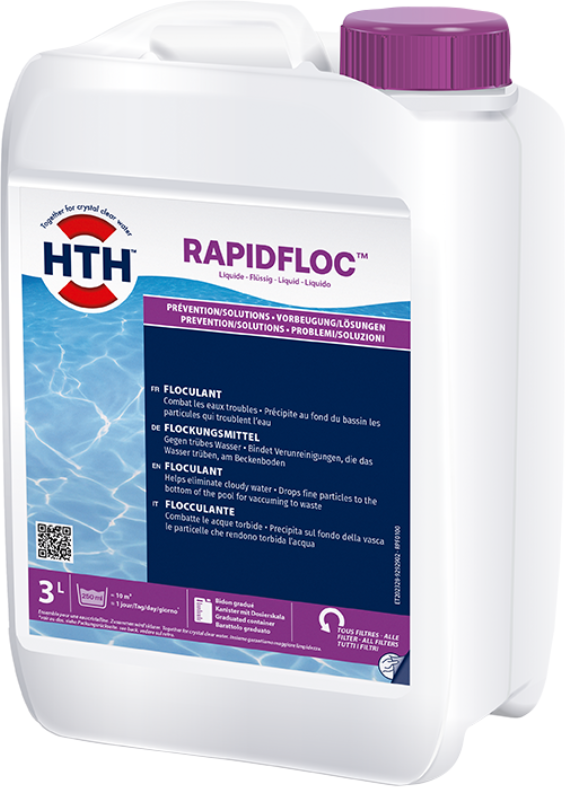 Floculant liquide piscine hth RAPIDFLOC - 3 litres