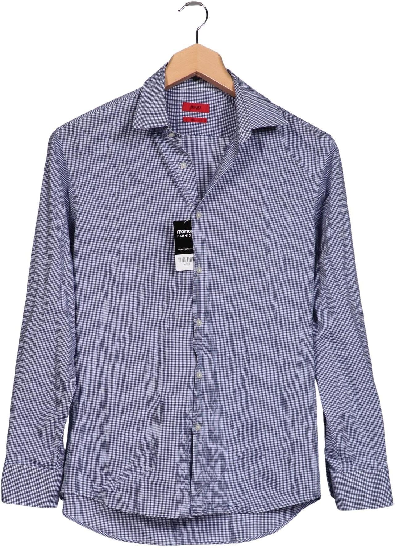 Hugo by Hugo Boss Herren Hemd, Blau, Gr. 42, Baumwolle - Second Hand