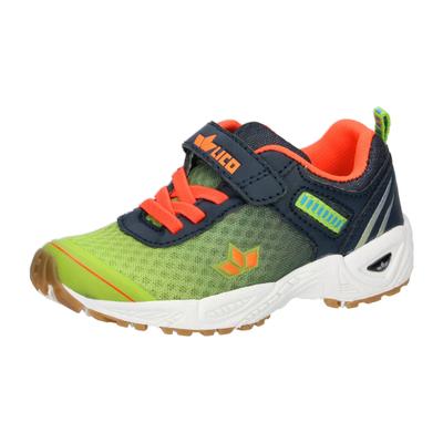 Hallenschuh LICO "Sportschuh Barney VS", Mädchen, Gr. 29, Textil, gelb, Synthetik, Schuhe Hallenschuh