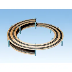 NOCH 53005 H0 LAGGIES Gleiswendel-Komplettbausatz, Grundkreis, Gleisradius 420/483 mm, 1- oder 2-gleisig