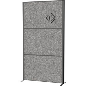Maul Maul Stellwand  connecto Uplight 9661089, Akustik-Trennwand, aus Vlies, dunkelgrau, 100 x 182 cm