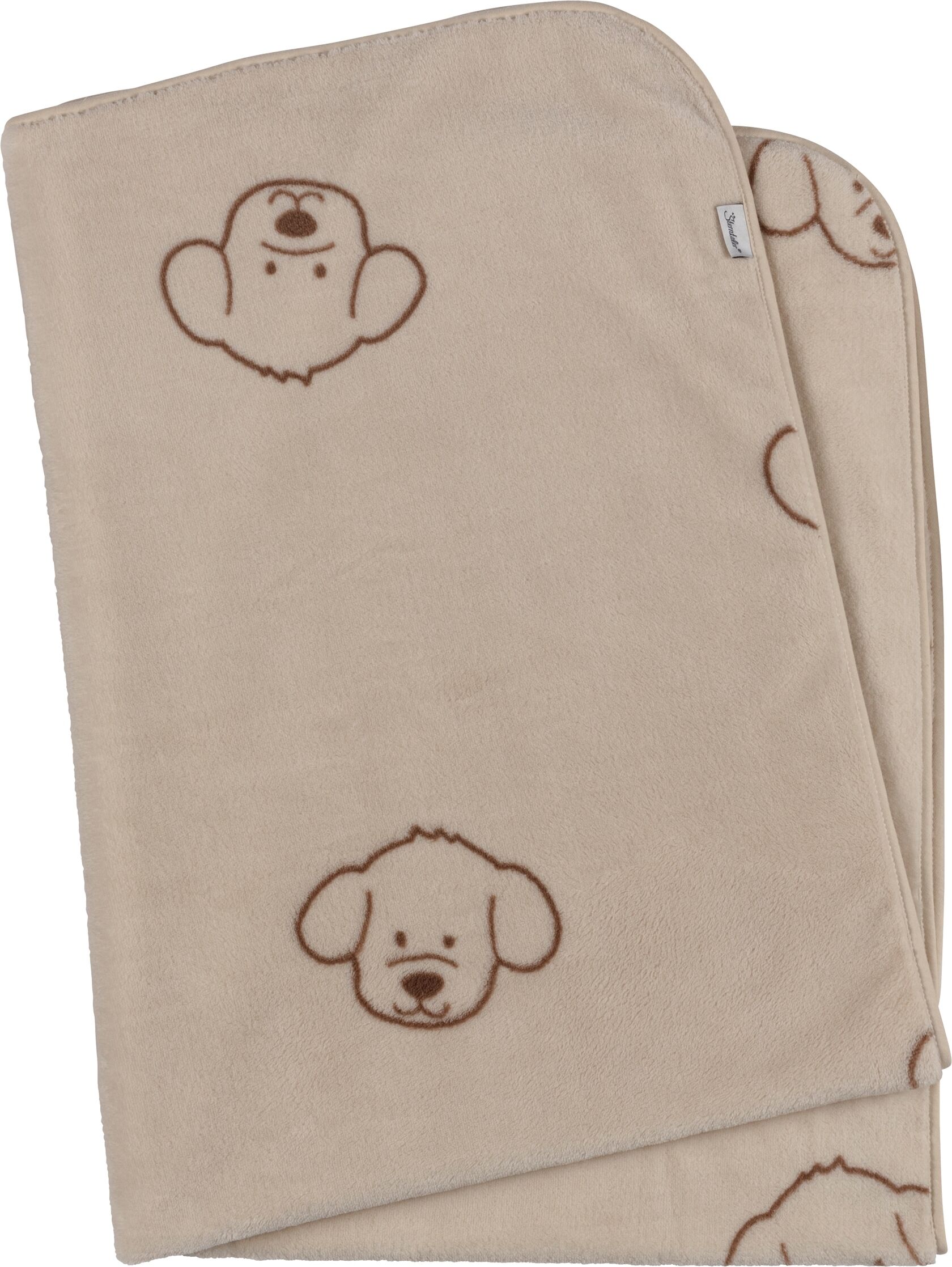 Babydecke STERNTALER "Babydecke Plüsch BAUERNHOF", Kinder, beige, Obermaterial: 100% Polyester PES., Wohndecken Babydecke