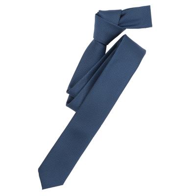 Krawatte VENTI "VENTI Krawatte gemustert", Herren, blau (mittleres dunkelblau), 70% Polyester, 30% Seide, Krawatten