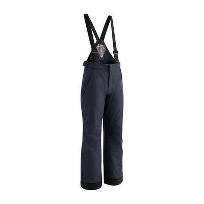 Skihose MAIER SPORTS "Maxi reg", Kinder, Gr. 128, Normalgrößen, blau (dunkelblau), 100% Polyester, Hosen Skihose, Kinder Schneehose, wasserdicht atmungsaktiv, mitwachsend, Regular Fit