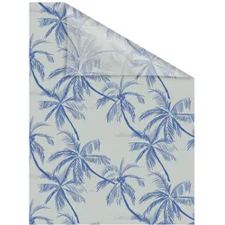 Lichtblick Fensterfolie selbstklebend, Sichtschutz, Blueprint Palms - Blau