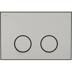 MEPA Frame Betätigungsplatte 2-Mengen Warmgrau-Mattschwarz, 421058 421058