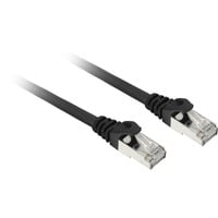 Patchkabel SFTP, RJ-45, mit Cat.7a Rohkabel schwarz, 50cm