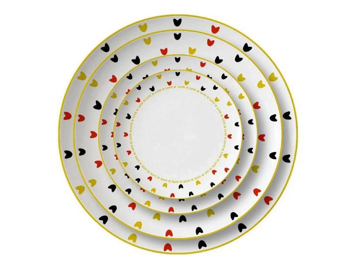 Quality Elegance Teller-Set Luxuriöses Phnom Penh Bone China Geschirrset (4-tlg)