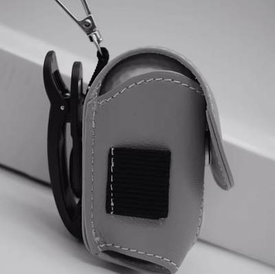 Inspire Picks Portable Mini Golf Accessory Bag Compact Storage Pouch With Hanging Hook light Grey