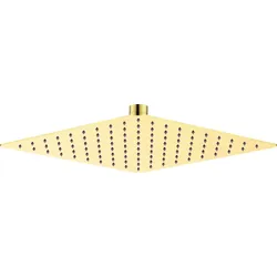 Neuesbad Serie 310 Quadratische Kopfbrause, Edelstahl, Gold, 250x250 NB1DENACZ02K1