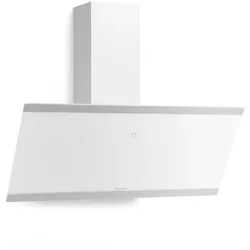 Klarstein Flashline Kopffreihaube | Abluft- und Umluftmodus | Modernes Design |  578 m3/h | 90 cm Weiß