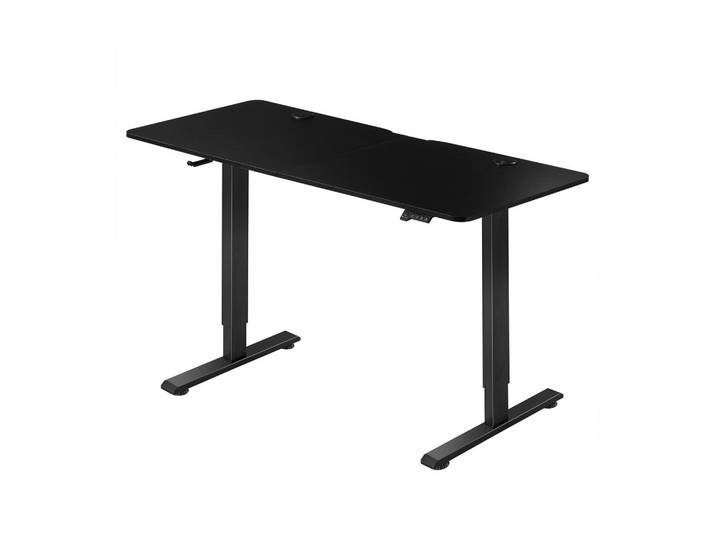 SCHREIBTISCH Office Stand schwarz 140x60 cm höhenverstellbar