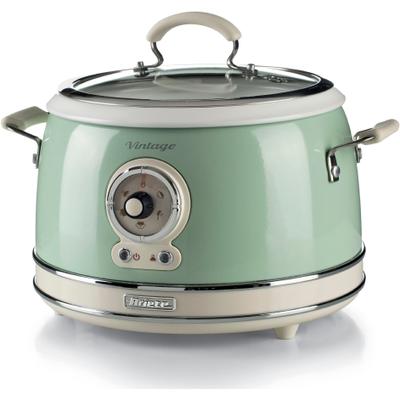 ARIETE Multikocher "2904GR", grün, B:27,5cm H:25,5cm T:32cm, Küchenmaschinen, Slowcooker/Reiskocher