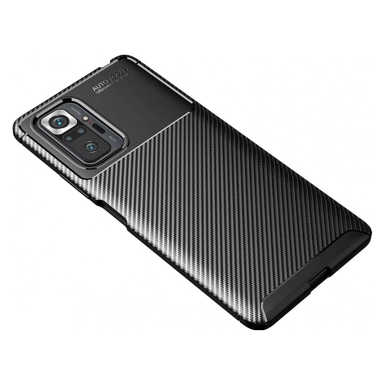 Screenguard Xiaomi Redmi Note 10S Hülle Carbon Design TPU Case (Xiaomi Redmi Note 10S) (00029493)