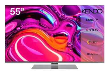 Kendo 55QLED9251TS QLED 139,7 cm (55 Zoll) Fernseher 4K Ultra HD VESA 200 x 200 mm (Grau) 55 QLED 9251 TS