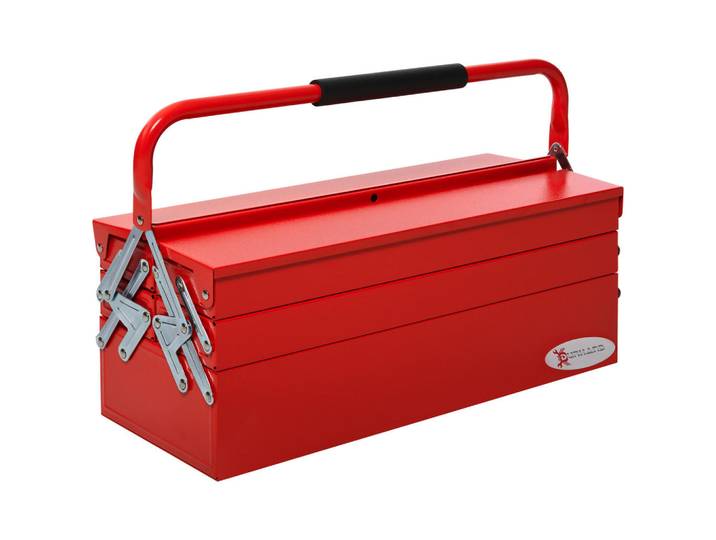 Durhand Werkzeugkoffer, Rot, Metall, 20x41x56 cm, Freizeit & Co, Heimwerken, Werkstatteinrichtung, Werkzeugkoffer und Werkzeugboxen