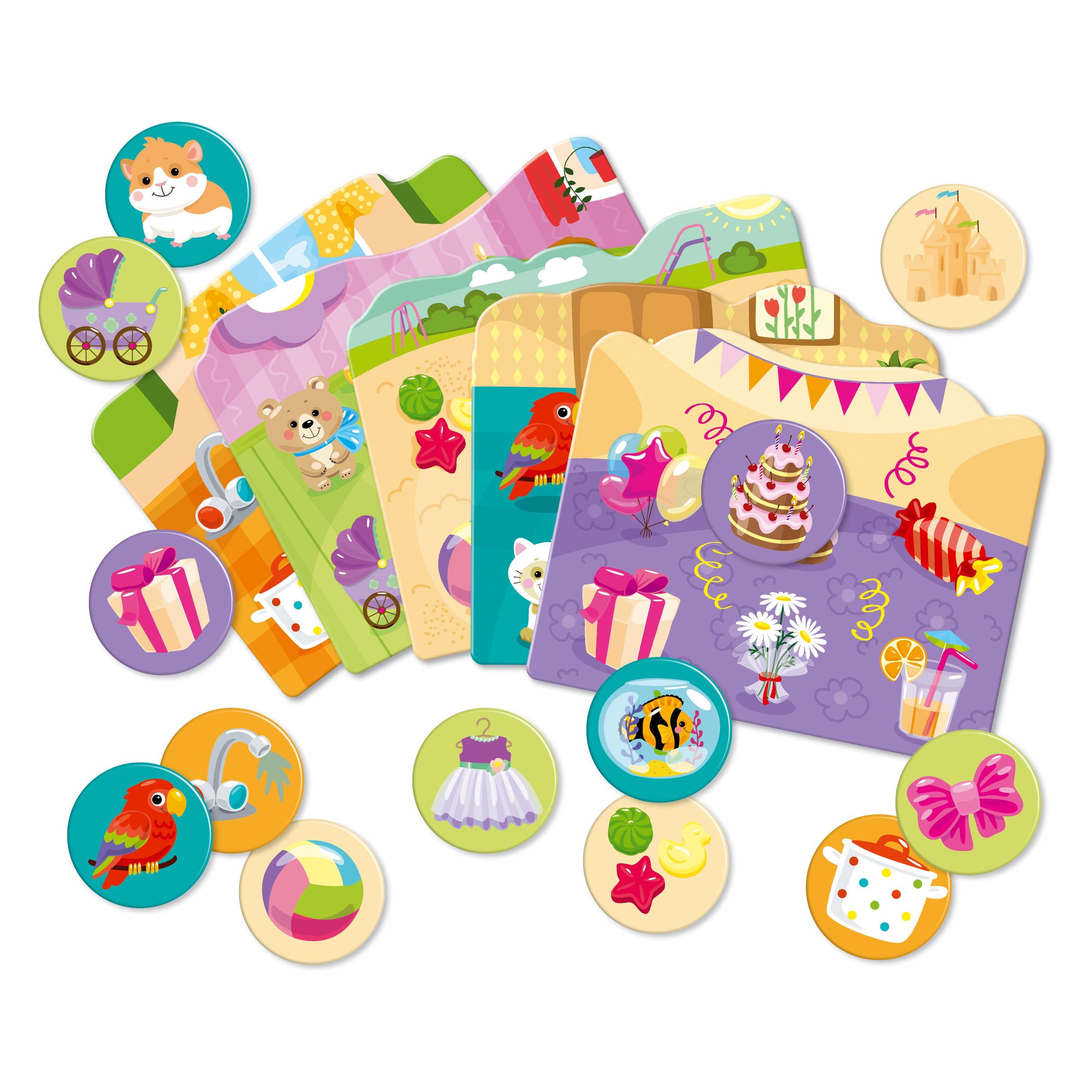 Activity Board Lernspiele für Kinder, Familienspiel, Lotto, Kinderlotto - Wovon träumen Mädchen? (21977023)