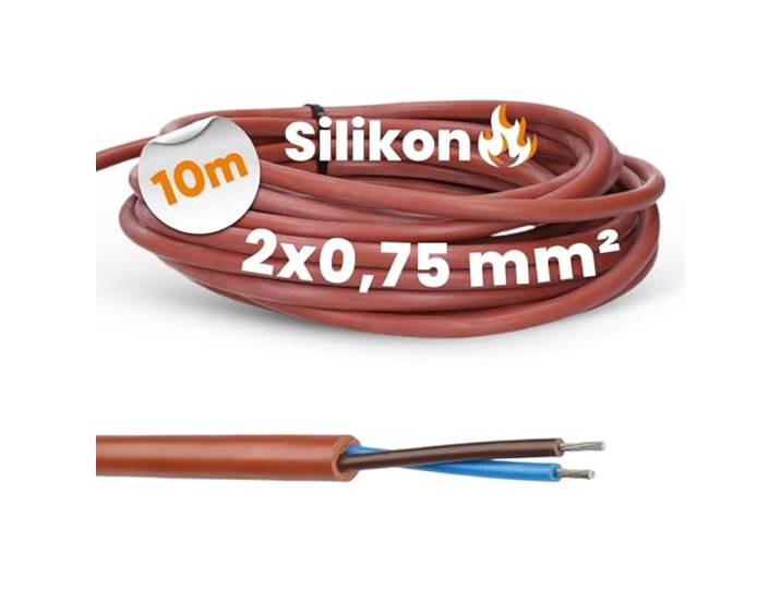 Lapp 0046001 Ölflex Heat 180 SiHF Siliconen Kabel - 10m Saunakabel 2x0,75