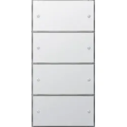 Gira 2035112 Tastsens.3 Komfort 4f (2+2) KNX Flächenschalter Reinweiß