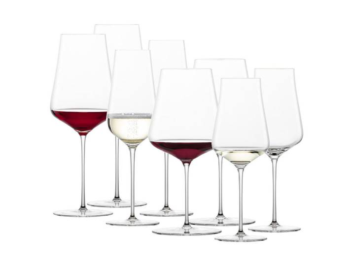 Zwiesel Glas Wein- UND Champagnergläser Duo transparent 8er Set, Transparent, Glas, Gläser, Gläsersets