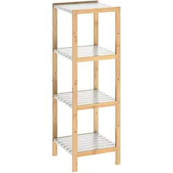 Casaria Standregal Bad Badregal Holz Bambus 4 Etagen