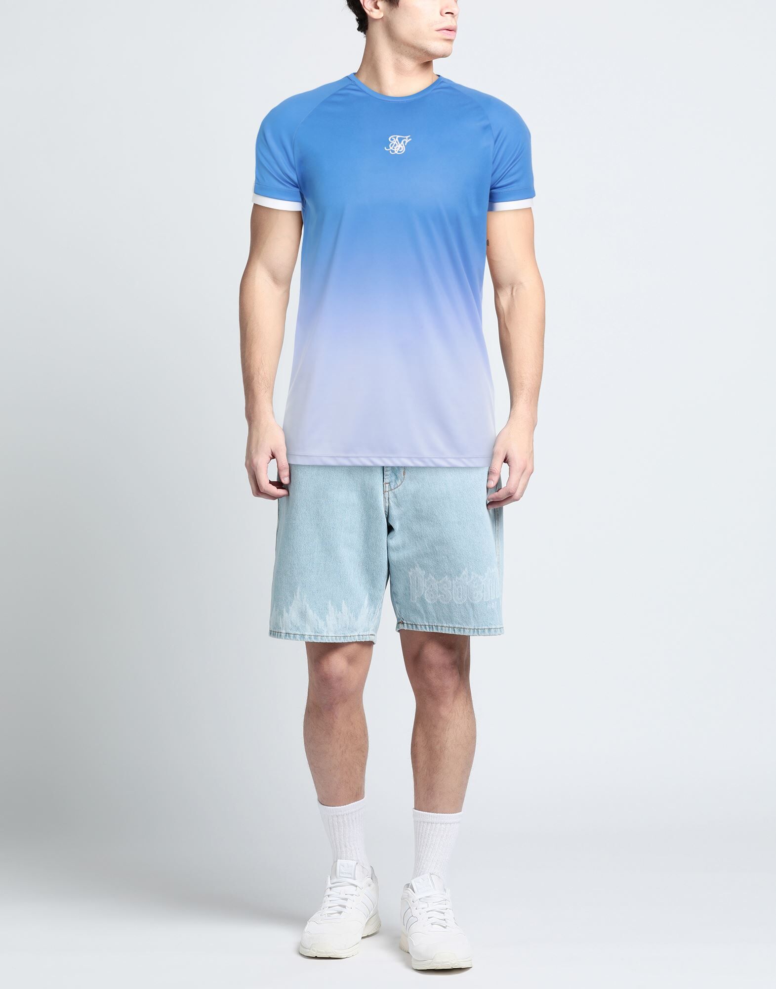 Siksilk Camiseta Hombre Azul S Hombre