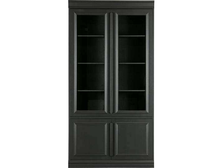 WOOOD Organize Vitrinekast - Grenen - Zwart - 215x110x44
