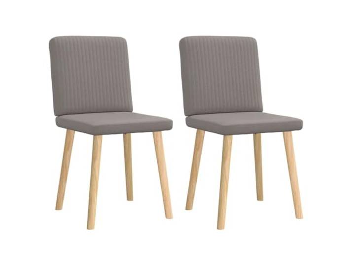 HKLGBVCR Essstühle, Taupe, Stoff, Metall und Holz, 2 Stück Dicker Schaumstoff, gepolsterte Sitzfläche, elegantes Design, Esszimmer, Wohnzimmer, Gästezimmer