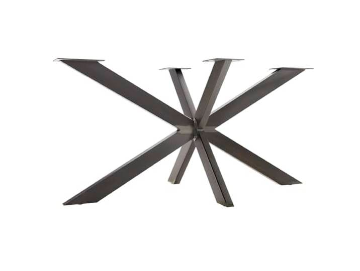 SOTECH Tischgestell Spider Höhe: 710 mm x Breite: 780 mm x Länge: 1500 mm Rohstahl klar lackiert / belastbar bis 250 kg / Schwerlast Tisch-Kufen für DIY-Projekte, Esstische