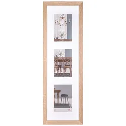 Walther Bilderrahmen Fiorito Holz mit Passepartout Normalglas / Floatglas / Eich...