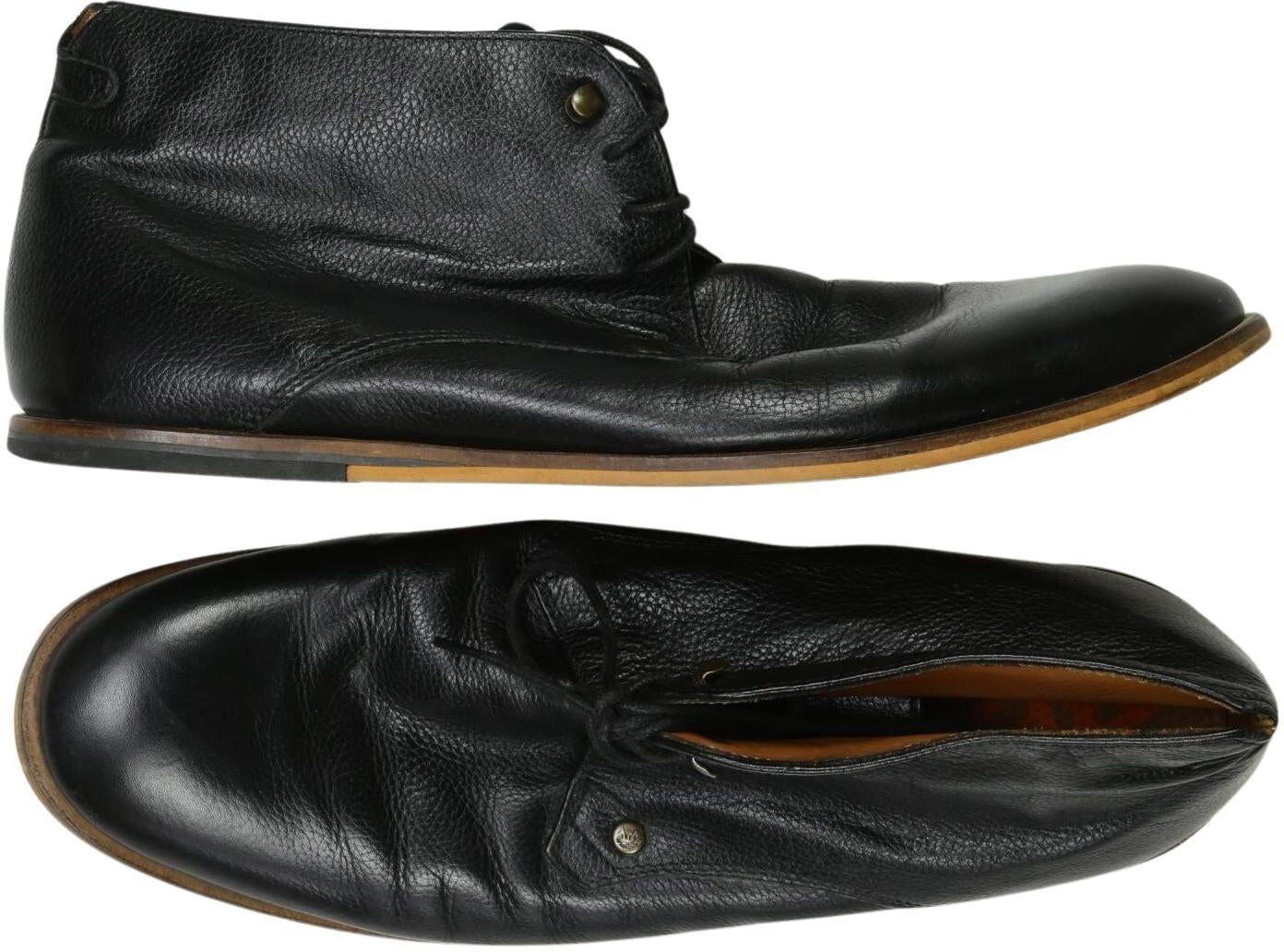 Frank Wright Herren Stiefel, Schwarz, Gr. EU 45, kein / Etikett - Second Hand
