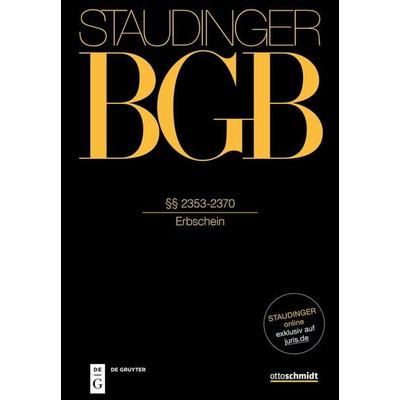 §§ 2353-2370, Gebundene Ausgabe von , Otto Schmidt/De Gruyter, 978-3-8059-1356-0