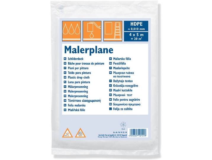 Westex afdekfolie\, HDPE\, 10 my\, transparant\, 4 x 5 m