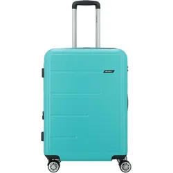 Gabol Future Plus 4 Rollen Trolley 66 cm mit Dehnfalte, Koffer, Türkis