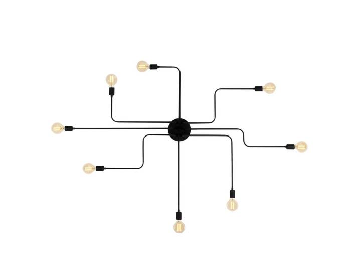 Plafonnier 8 lampes design circuit industriel